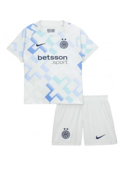 Billige Inter Milan Bortedraktsett Barn 2025-26 Kortermet (+ Korte bukser)